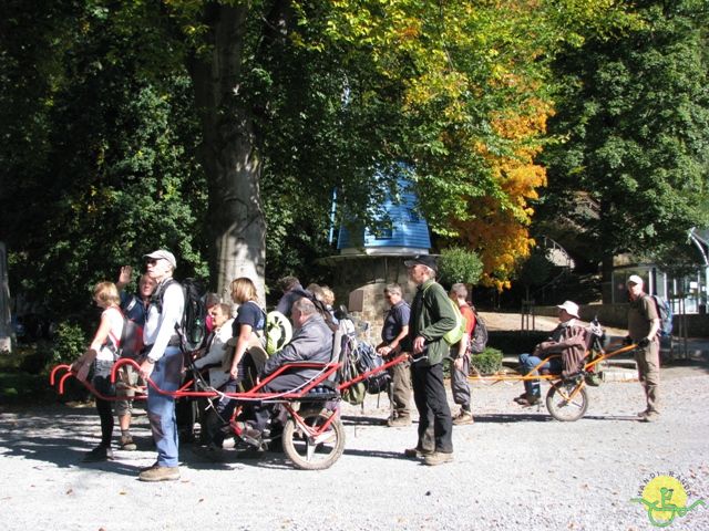 randonnée sportive avec joëlettes, Ovifat, 2012